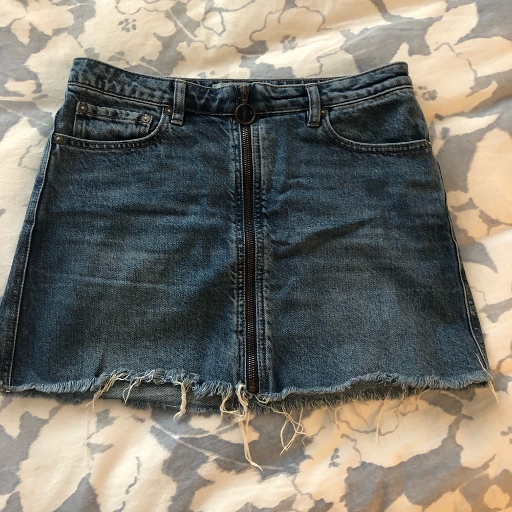Free People denim skirt